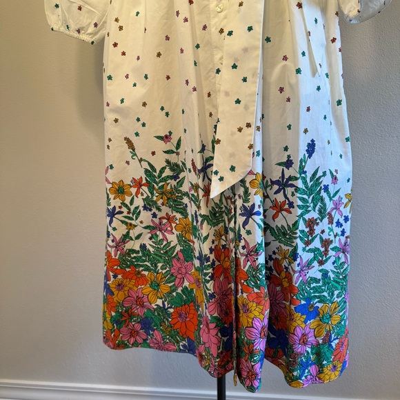Talbots Poplin Shirtdress - Blissful Floral Size 16 - Picture 5 of 16